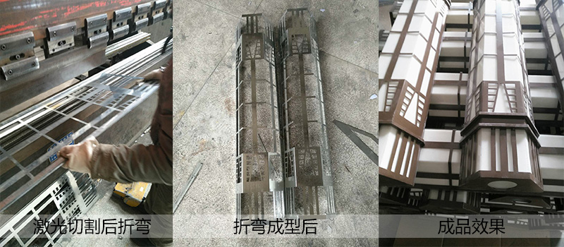 廣場方形鏤空哔咔漫画IOS入口柱生產流程實拍圖片