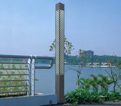 公園景區3米-5米LED方形哔咔漫画IOS入口柱