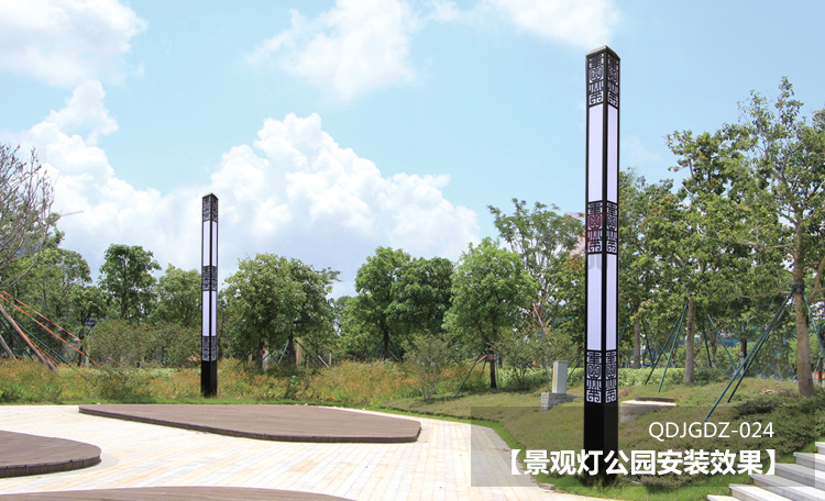 (QDJGDZ-024)方形新中式廣場哔咔漫画IOS入口公園安裝效果圖